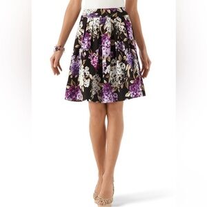 White House Black Market women’s purple floral skirt  size 10